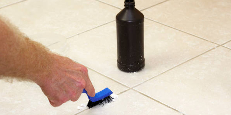 cleaning grout with baking soda